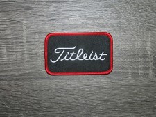 Pro Golf Red/Black/White Embroidered Iron On Patch 3" x 2"