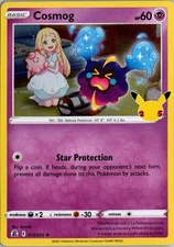 Cosmog Holo Holo Rare Celebrations 013/025 NM