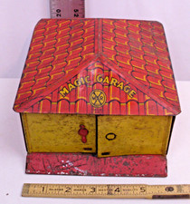 MARX MAGIC GARAGE TIN TOY BUILDING 1930s