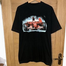 Ferrari Formula 1 Graphic F1 Car T-Shirt Black Red Blue 2002 Men’s Size Medium M