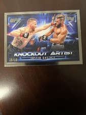 2025 Topps UFC Knockout Artists Justin Gaethje #KA-20 Black Parallel Serial /10