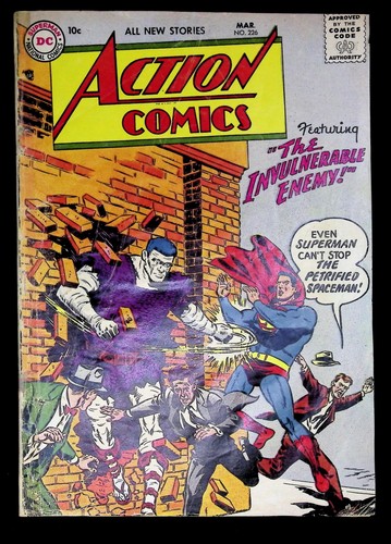 ACTION COMICS 226 1957 SUPERMAN GD- 1.8