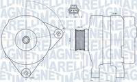 Lichtmaschine Generator Lima Magneti Marelli 063731834010 14V FüR Ford MAX DM2 2