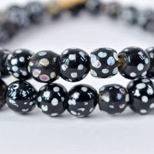 Venetian Skunk Black Trade Beads