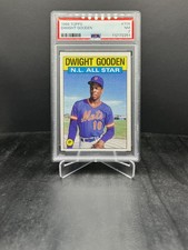 1986 Topps Baseball Dwight Gooden N.L. All Star PSA 7 #709