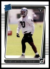 2021 Donruss Alex Leatherwood RC 335 Las Vegas Raiders