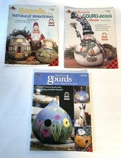Lot of 3 Books - Creative Gourds Decorative Tole Painting Patterns Unique Crafts