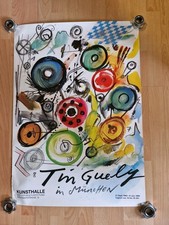 Orginal Poster Plakat Jean TINGUELY München 1985 Vintage 84x59,5 