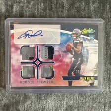 2025 Panini Absolute Jalen Milroe Rookie Premiere Patch Auto /299 RC RPA SP