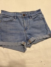 Women's Pacsun Lagoon Blue Women's Low Rise Denim Blue Cutoff shorts Size 25