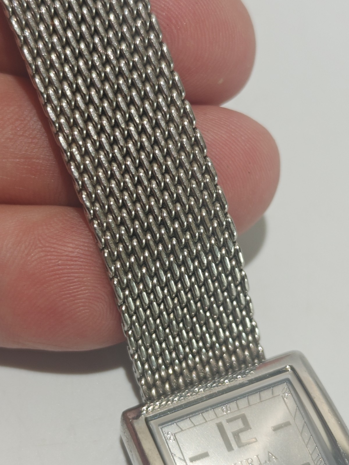 Furla Women's Silver Rectangular Analog Watch w/ … - image 7