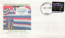 USNS Puerto Rico EPF 11, Keel Laying, Mobile AL, Hoffner cachet 2018