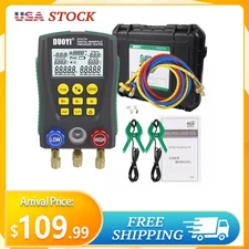 Professional Refrigeration Manifold Gauge Set Digital Gauges HVAC System Tester
