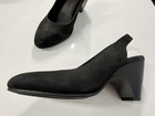 Eileen Fisher Womens Milla Tumbled Nubuck Black Slingback Heel Sz 7.5 NIB — photo 2