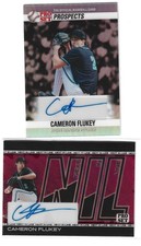 2026 Leaf Pro Set Metal Cameron Flukey Autograph Lot of 2
