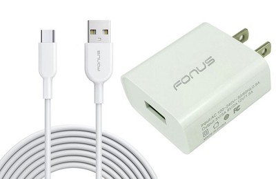 For Galaxy Z Flip7/FE - 18W Fast Home Charger 6ft Long USB-C Cable Type-C Cord