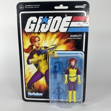 Super7 G.I. Joe Vintage Retro Style Scarlett DIC Purple Reaction Figures Action