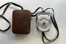 Etalon Expomat Exposure Meter in Leather Case Made in Japan Works VG Condition