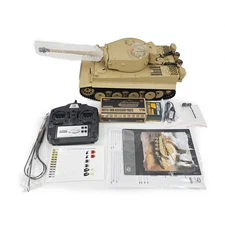 Henglong 1/16 7.0 Plastic German Tiger I RTR RC Tank 3818 BB IR Barrel Recoil