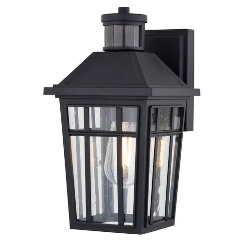 Vaxcel Lighting T0781 Garfield Park 12" Tall Outdoor Wall Sconce - Black - Picture 1 of 10