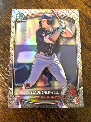 Slade Caldwell - 2025 Bowman Draft Chrome - Steel Metal Refractor /100 - D-Backs