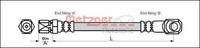Metzger 4117018 Bremsschlauch FüR Autobianchi Passend FüR Fiat Lancia Zastava