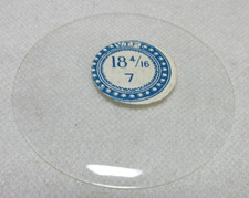 GLASS POCKET WATCH CRYSTAL 18 4/16 H 7 WATCHMAKER REPLACEMENT PART 370