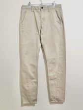 Men’s Timberland Light Beige Chino Style Twisted Leg Jeans Size 30. W32 Leg 32