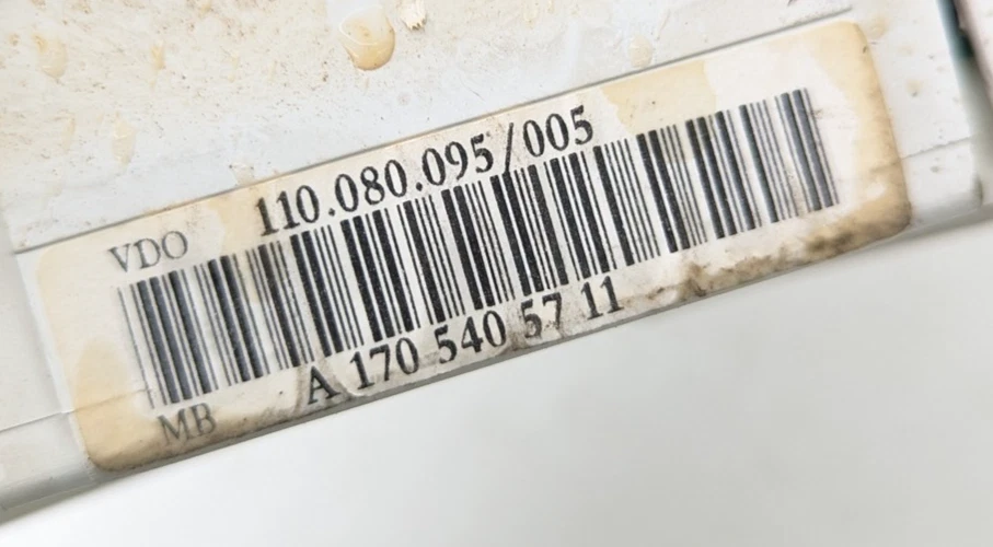 01-04 Mercedes R170 SLK230 cuadro de instrumentos velocímetro 1705405711 OEM Foto 2 de 4