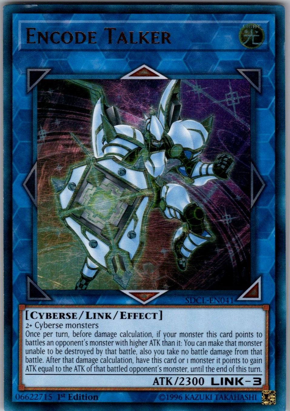 Encode Talker (SR) CRBR-EN058 Crossover Breakers Yu-Gi-Oh 1st Edition NM