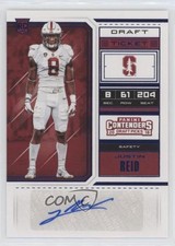 2018 Panini Contenders Draft Picks College Ticket Blue Foil Justin Reid Auto z5i