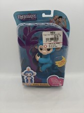 Fingerlings Baby Monkey Boris Blue Interactive Toy WowWee