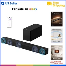 Surround Sound Bar with Subwoofer Dolby Atmos VoiceMX BassMX Home Theater