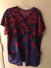 PLUS LADIES UNIFORM SCRUB TOP ...SIZE 2X