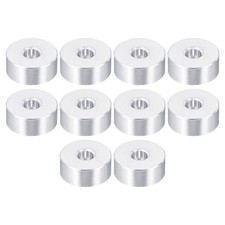 10Pcs Round Aluminum Spacer 0.17" ID x 0.55" OD x 0.24" L Spacer for M4 Bolt