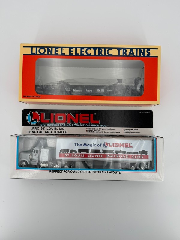 Lionel 6-52099 Missouri Pacific-St. Louis LRRC Flatcar With Tractor Trailer