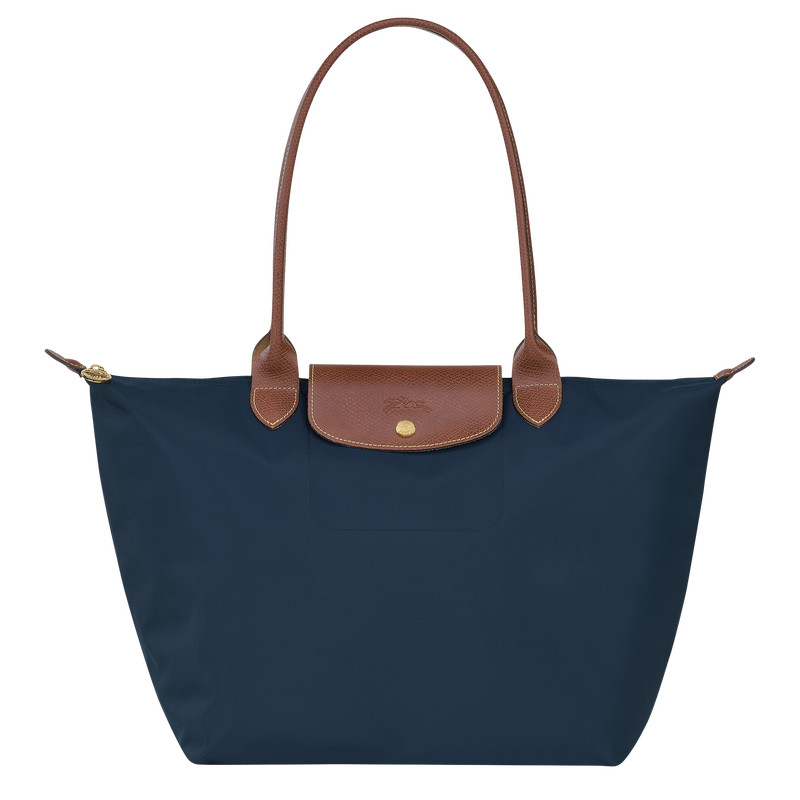 LONGCHAMP Le Pliage Original L Shoulder Bag Recycled Canvas Navy