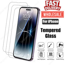 For iPhone 17 16 15 14 13 12 11 Pro Max XS X Tempered Glass Screen Protector Lot
