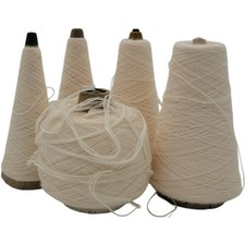 Templon Cream S-74813 2/24 Yarn Cones Vintage Lot 5