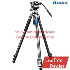 Leofoto Video Tripod Kit LVM-323C BV-15 Carbon Fiber with 75mm Bowl