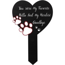Pet Memorial Markers for Dogs  Cats Cemetery Headstones  Garden Decor
