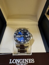 Longines HydroConquest Silver Men's Watch, Blue, 43 mm