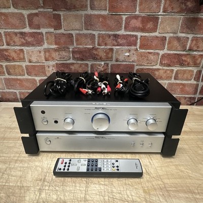 Rotel RC-1070 Control Amp Silver & Rotel RMB-1078 Six CH Power Amplifier