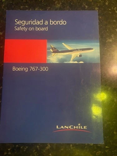 LANCHILE B767-300 ABBA 7358809 SAFETY CARD