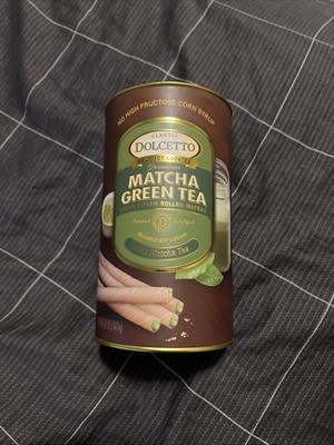 Dolcetto Matcha Green Tea - Cream Filled Wafer Rolls, 12 OZ
