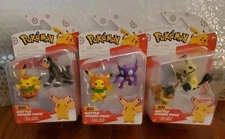 NIP Pokémon Battle Figures Lot of 3 Jazwares
