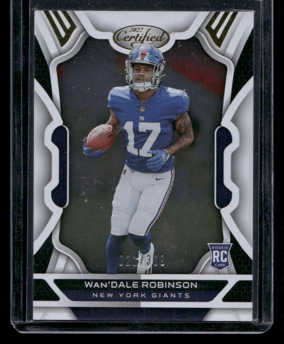 2022 Panini Certified #137 Wan'Dale Robinson #/399 Rookie