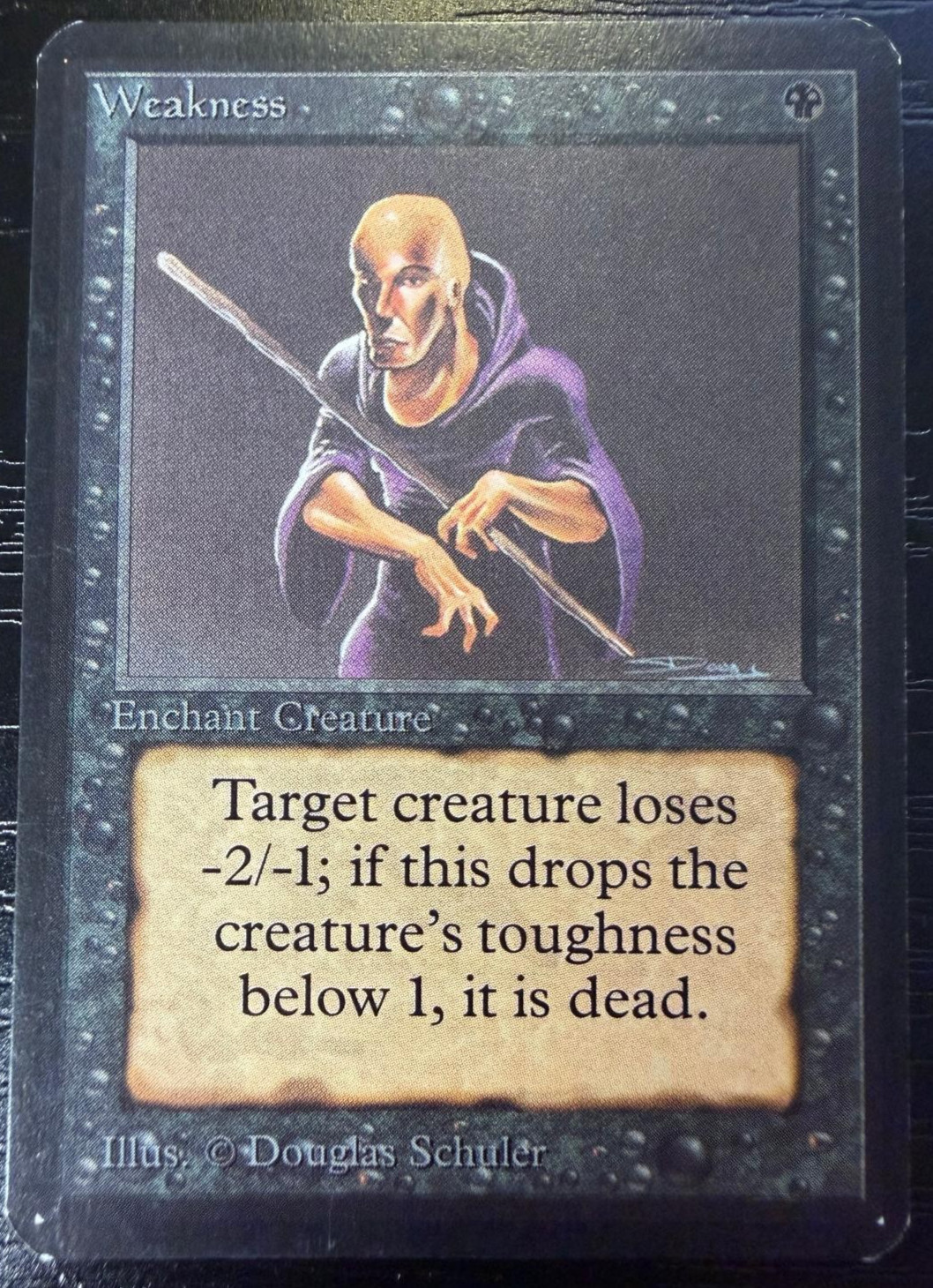 Alpha Weakness Black Common NM Near Mint MTG Magic