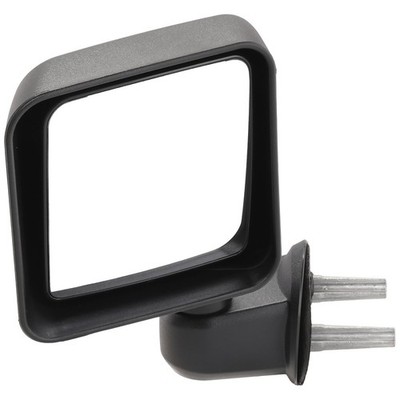 Mirror For 2007-2010 Jeep Wrangler (JK) Left Manual Folding Textured Black