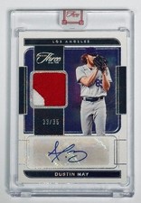 2022 Panini Dustin May Three and Two-FACTORY ENCASED Jersey Patch/AUTO 33/35